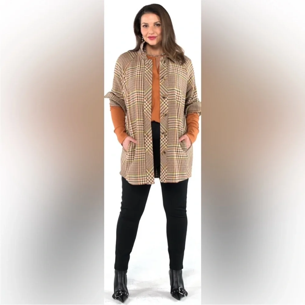 Cabi Houndstooth Yorkshire Shacket M Jacket - Picture 8 of 9